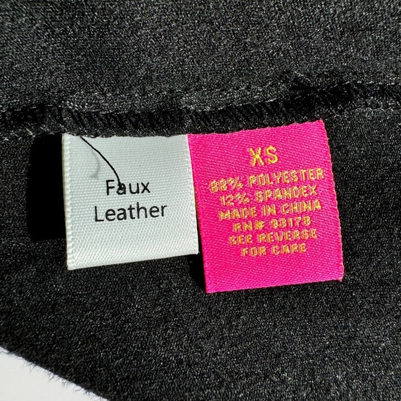 CATHERINE MALANDRINO Waterfall Open Front Jacket Faux Suede XS Black Soft Drape - Picture 4 of 12